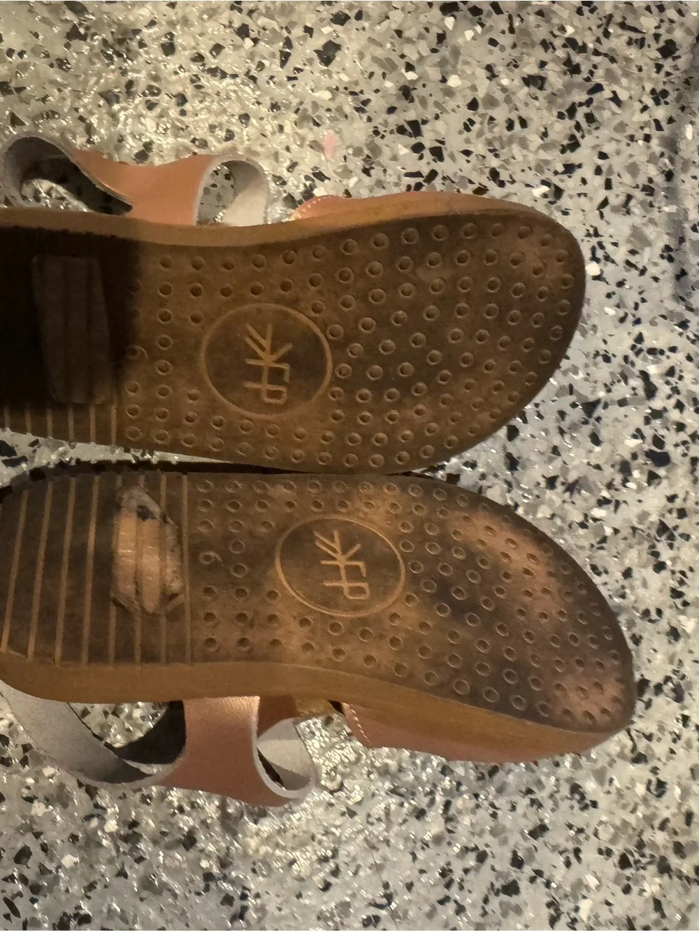 Freshly Picked Kids Brown Leather T-Strap Shoes